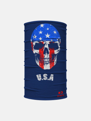 Usa American Flag Skull Neck Gaiter