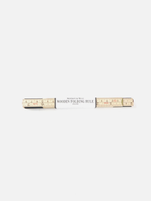 Wooden Folding Ruler