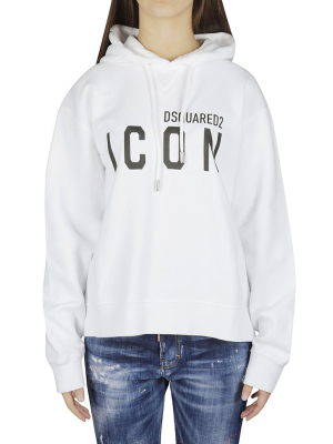 Dsquared2 Icon Print Hooded Sweatshirt