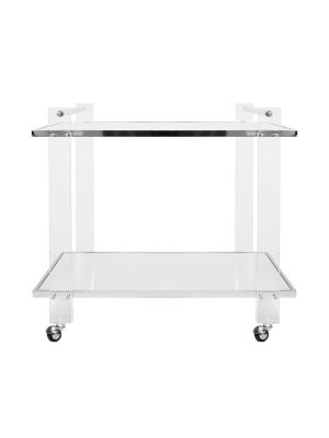 Worlds Away Pierce Bar Cart