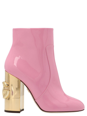 Dolce & Gabbana Dg Almond Toe Ankle Boots