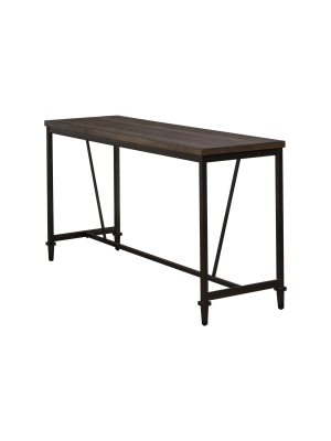 Trevino Counter Height Table Brown/copper Metal - Hillsdale Furniture