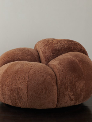 Bc Workshop Peyote Chair In Cognac Shearling