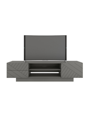 72" Marble Tv Stand Gray - Nexera