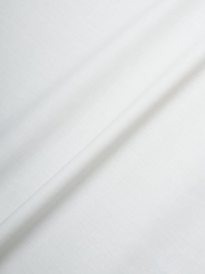 Plain White Panama Cotton Shower Curtain ( Waterproof )