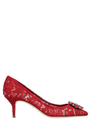 Dolce & Gabbana Bellucci Embellished Lace Pumps