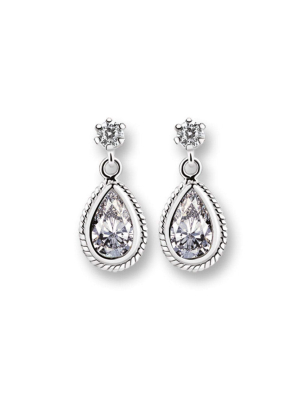 Earrings Clear Crystal Stone