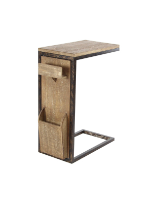 Rustic Side Table Brown - Olivia & May