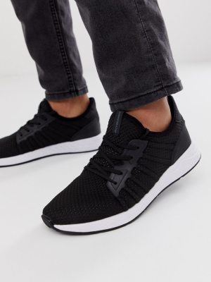 Jack & Jones Mesh Sneaker With Soft Upper In Black