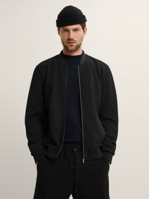 Combination Textured Bomber Jacket