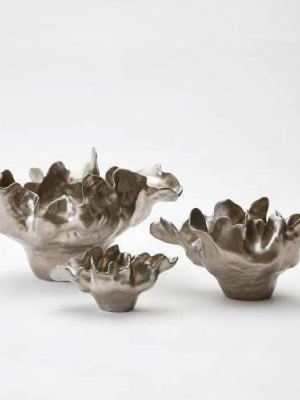 Small Meteor Bowl - Silver Haze