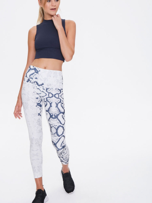 Active Faux Snakeskin Leggings