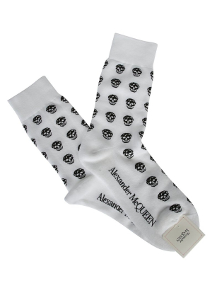 Alexander Mcqueen Allover Skull Socks