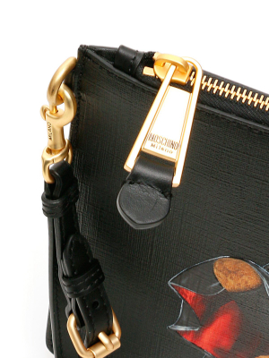 Moschino Bat Teddy Print Clutch Bag