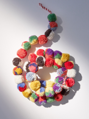 Multicolor Pompom Garland