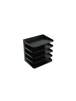 Steelmaster Multi-tier Horizontal Letter Organizers Five Tier Steel Black 26425l004