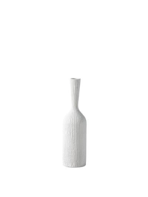 Zoro Carved Line Resin Floor Vase In Medium Design By Torre & Tagus