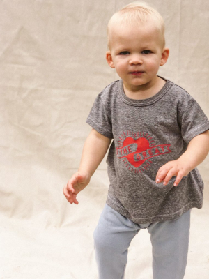 The Little Boxy Crew. -- Heather Grey With Mini Heart Graphic