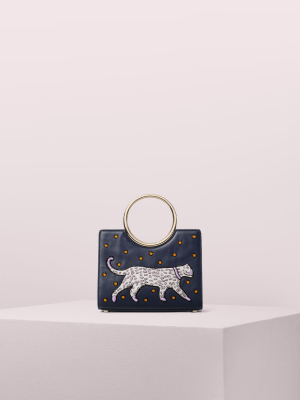 Sam Panther-appliqué Bracelet Mini Satchel