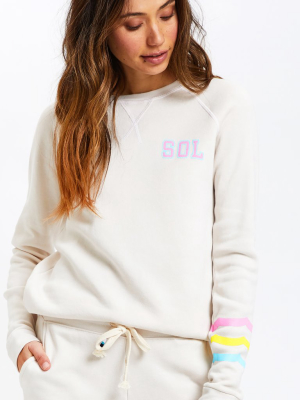 Neon Waves Pullover