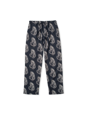 Men’s Pyjama Trousers Sansindo Tiger Print Black/cream