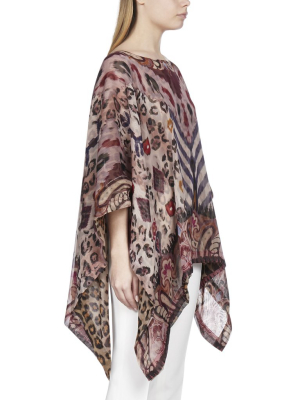 Etro Abstract Print Poncho