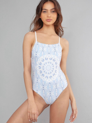 Reversible Recycled One Piece Swimsuit - Aquarius