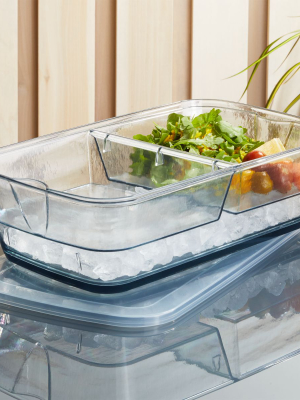 Vaso Grey On-ice Divided Serving Tray