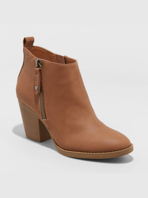 Women's Jameson Double Zip Western Bootie - Universal Thread™