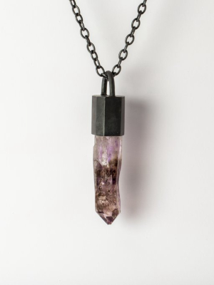 Talisman Necklace Specimen (brandberg Amethyst Quartz, Ka+baq)