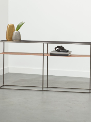 Mill Leather Console Table