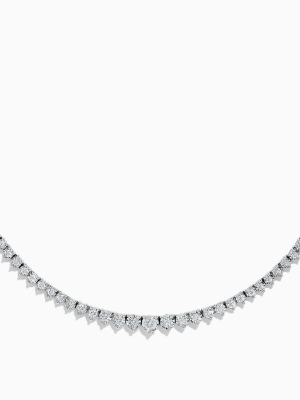Effy Pave Classica 14k White Gold Diamond Necklace, 2.91 Tcw