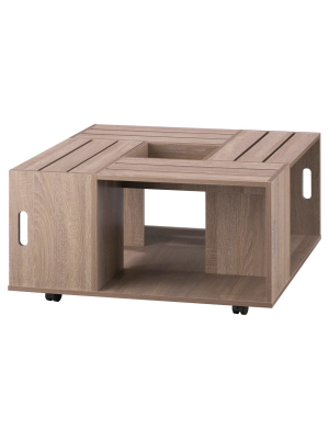 Roseline Modern Crate Box Inspired Coffee Table - Furniture Of America