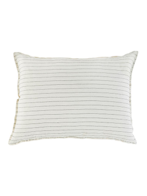 Blake Big Pillow 28" X 36" With Insert - Cream/grey