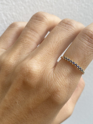 Blue Sapphire Lace Ring