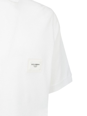 Dolce & Gabbana Logo Patch Polo Shirt