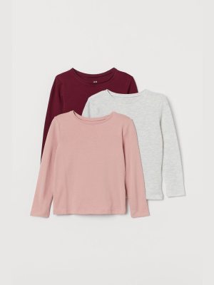 3-pack Long-sleeved Tops