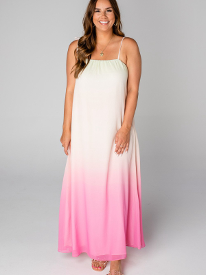 Buddylove Barton Tie Shoulder Maxi Dress - Papaya