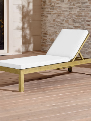 Regatta Natural Chaise Lounge With White Sand Sunbrella ® Cushion