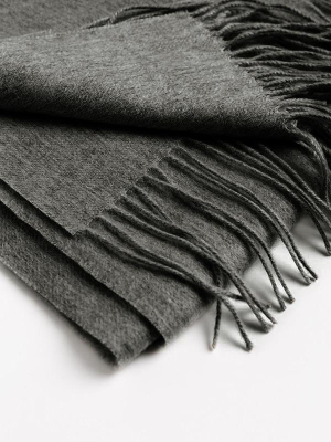 Large Wool Cashmere Scarf