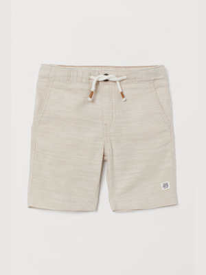 Linen-blend Shorts