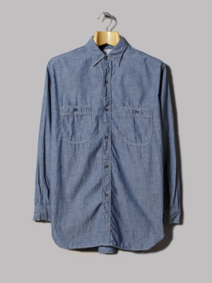 Orslow Vintage Fit Chambray Work Shirt (chambray)