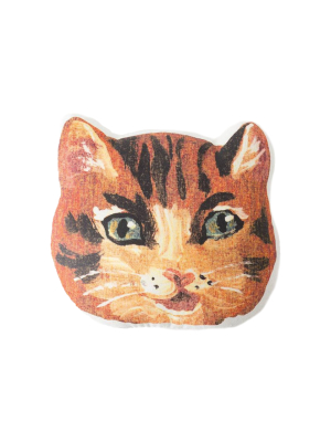 Nathalie Lété Orange Cat Pillow