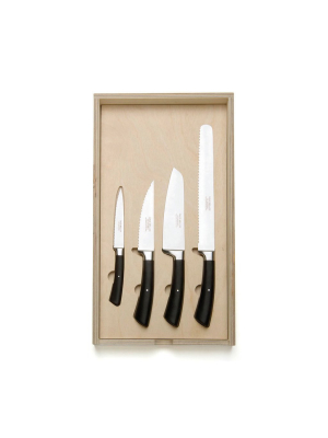 Kitchen Knife Specialist Set With Black Handle