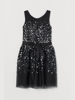 Sequined Tulle Dress