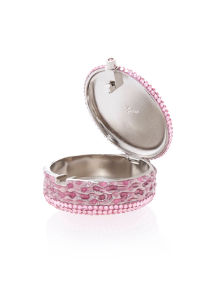 Macaron Crystal-embellished Pillbox