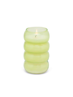 Bamboo Bubble Glass Candle - Green Tea & Melon