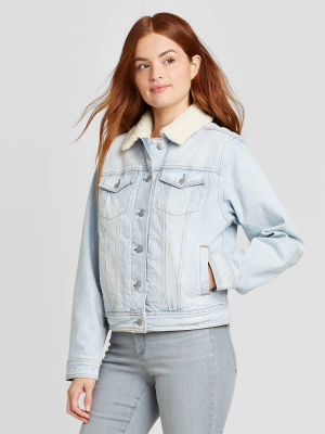 Women's Sherpa Jacket - Universal Thread™ Light Blue