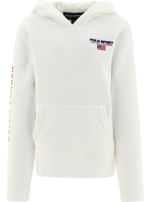 Ralph Lauren Kids Sport Logo Embroidered Hoodie