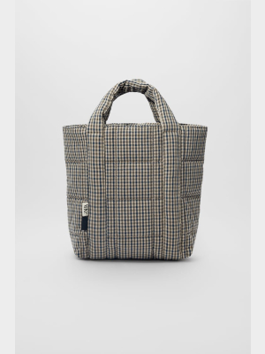 Plaid Quilted Shopper